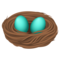 Nest with Eggs emoji on Emojione